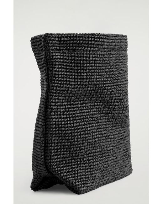 COS Black Folded Clutch Bag