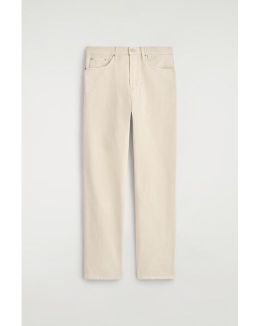 COS Natural Rider Relaxed-Fit Straight-Leg Jeans for men
