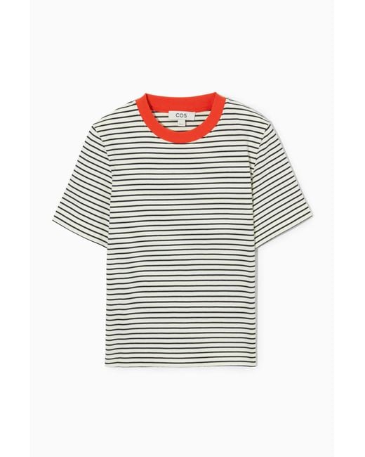 COS Blue Clean Cut Regular T-shirt
