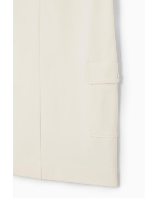 COS Natural Cargo Midi Skirt