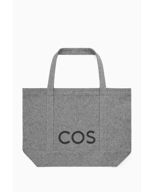 COS Utility Tote Canvas in Gray for Men Lyst