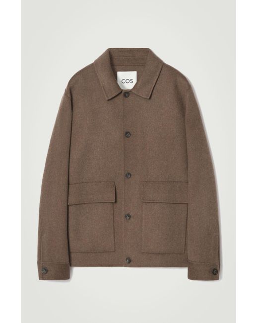 COS Brown Double-faced Wool Jacket for men