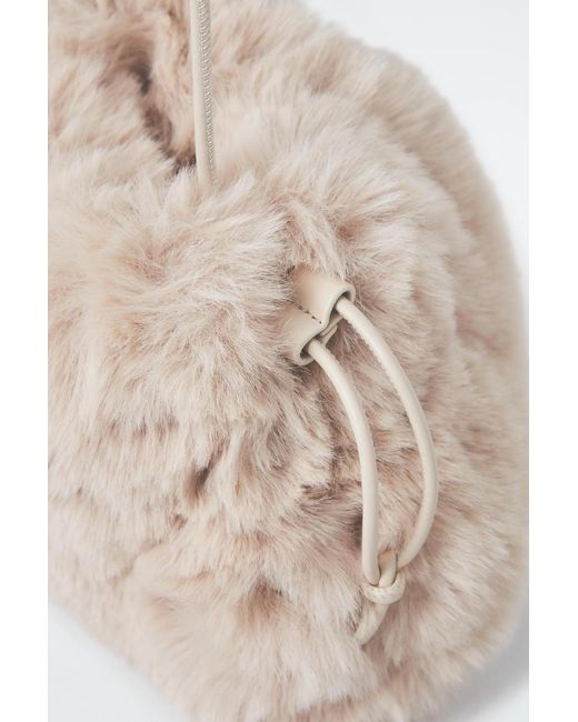 COS White Cavatelli Mini Clutch Bag