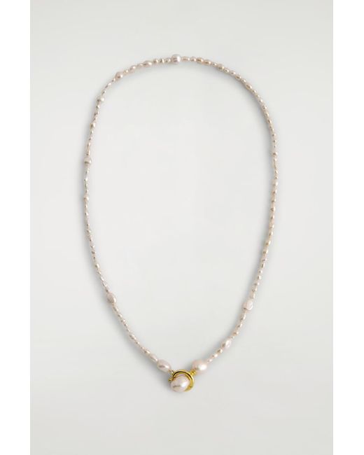 COS White Irregular Freshwater Pearl Necklace