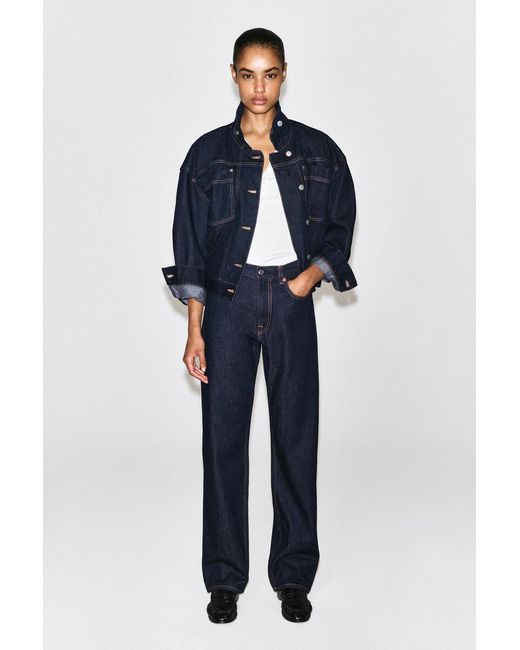 COS Blue Chord Straight-Leg Jeans