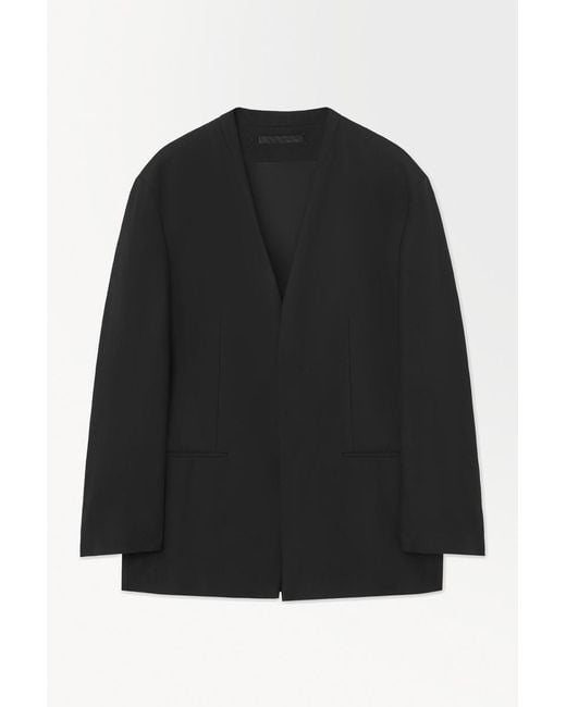 COS Black The Inverted Lapel Blazer for men