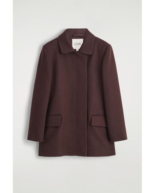 COS Brown Tailored Wool Jacket