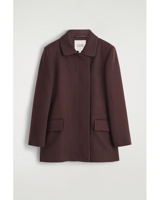 COS Brown Tailored Wool Jacket
