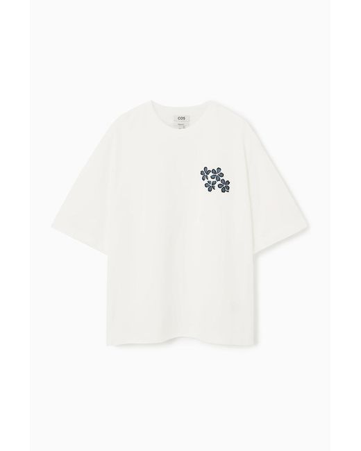 COS Oversized-hemd Mit Stickerei in White für Herren