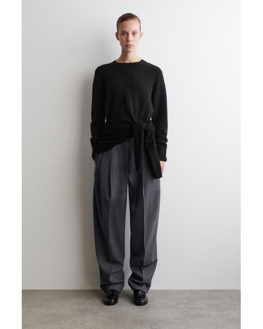 COS Black Pure Cashmere Sweater