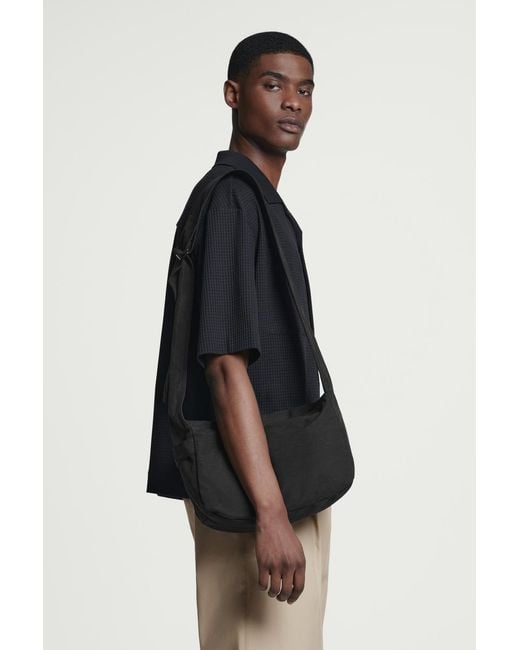 COS Black Mini Slouchy Crossbody Bag for men