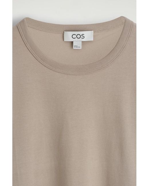 COS Natural Brushed-Cotton Shirt for men