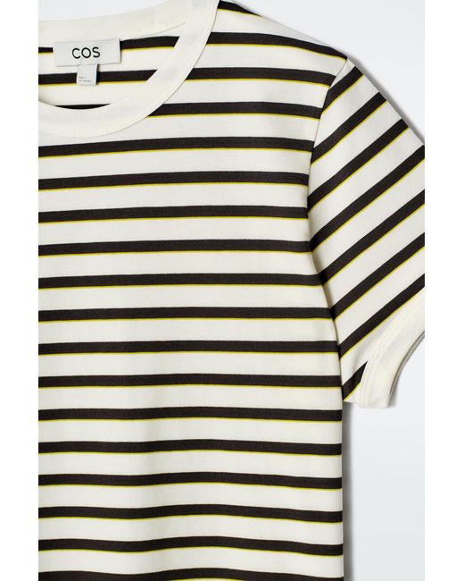 COS Black Shrunken Ringer T-Shirt