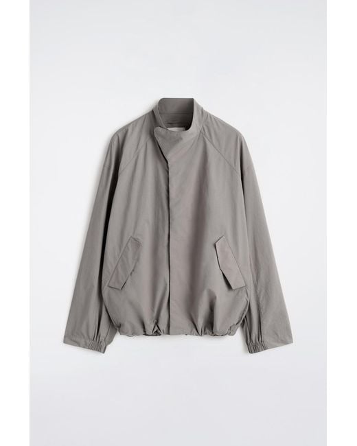 COS Gray Technical Nylon Sports Jacket for men