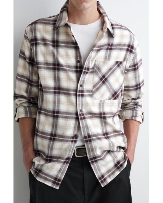 COS Natural Checked Pima Cotton Shirt for men