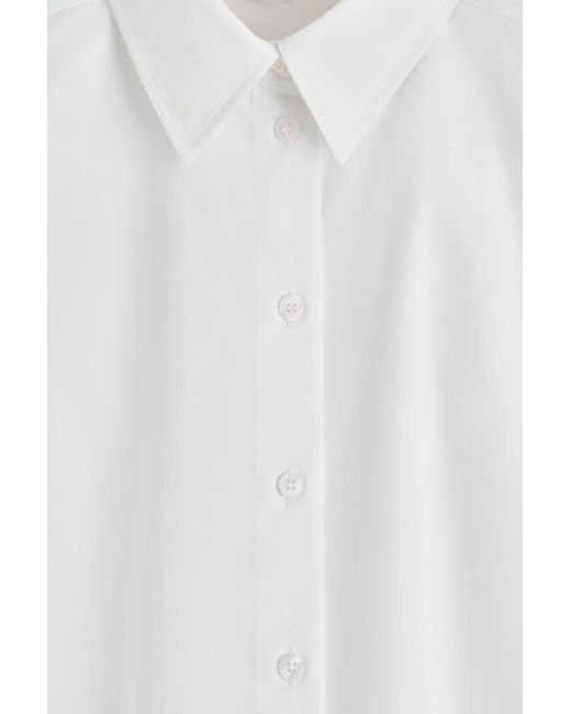COS White Rounded Pima Cotton Shirt