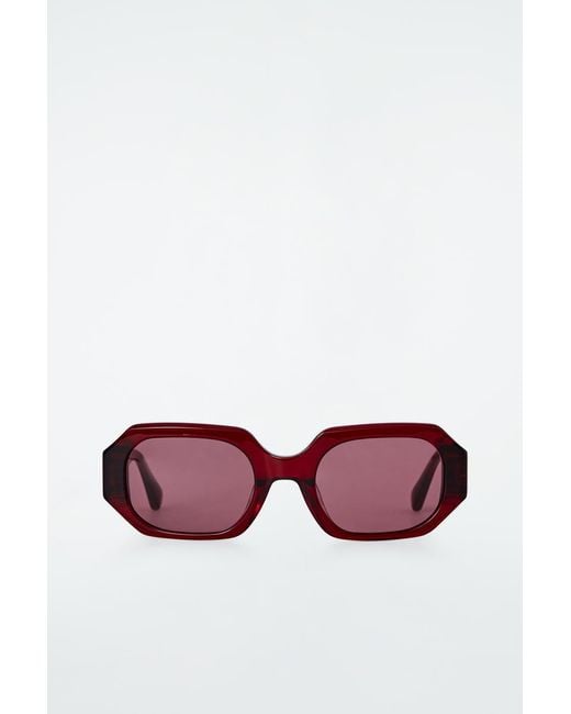 COS Purple Facet Sunglasses