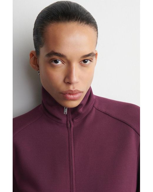 COS Purple Scuba Track Jacket