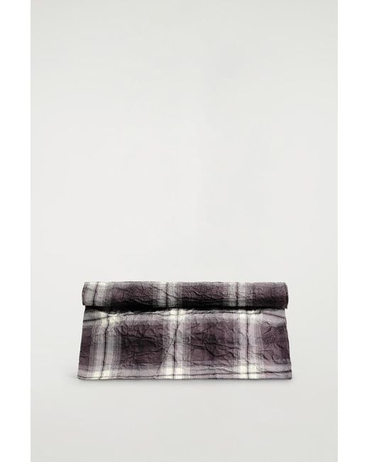 COS Red Folded Oversized Clutch Bag