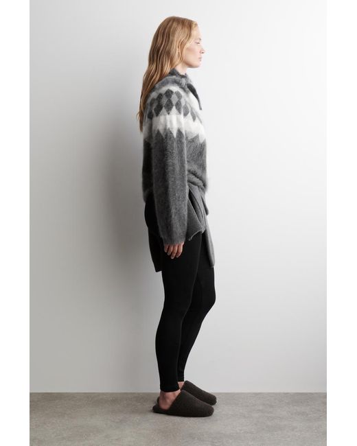 COS Black Teddy Mules