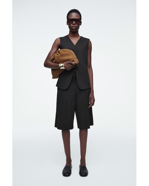 COS Black Cavatelli Clutch