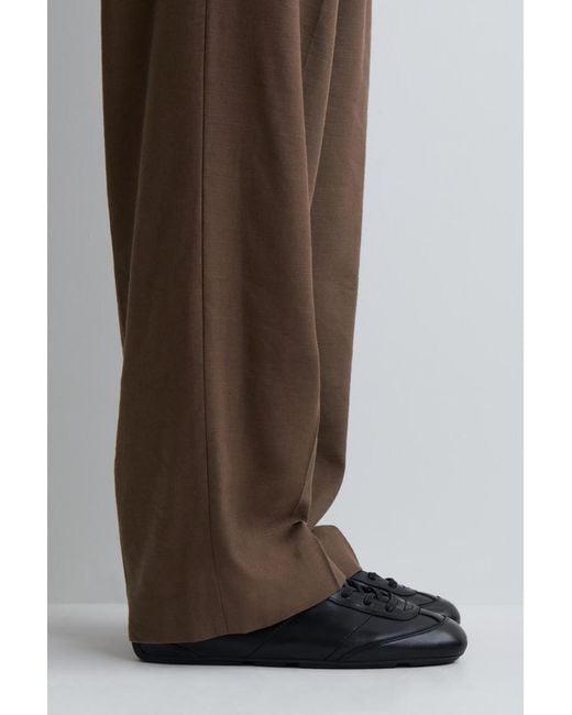 COS Black Minimal Leather Sneakers for men