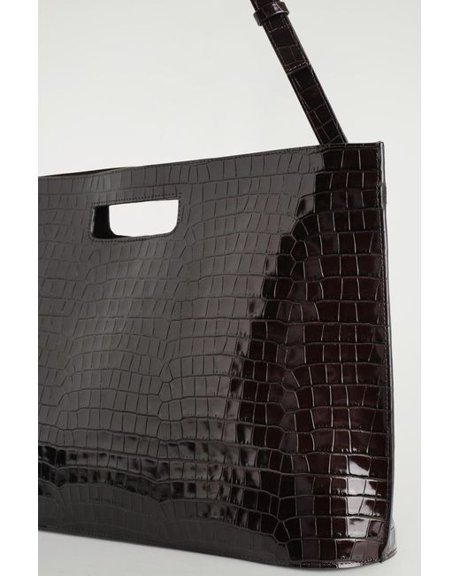 COS Black Folio Oversized Bag