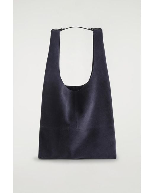 COS Blue Slouchy Tote for men