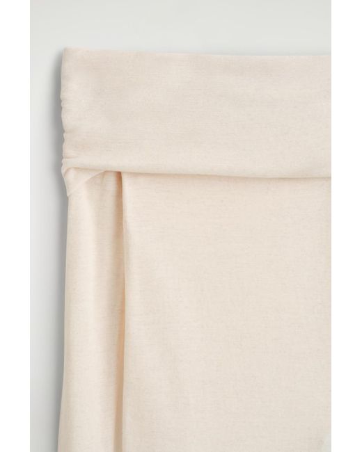 COS Natural Off-The-Shoulder Merino Wool Top