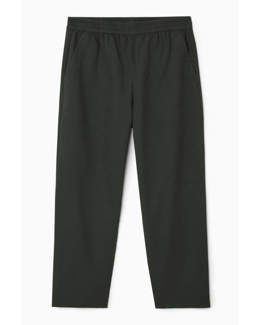 COS Gray Elasticated Twill Pants for men