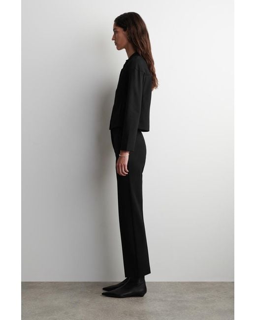 COS Black Tailored Straight-Leg Pants