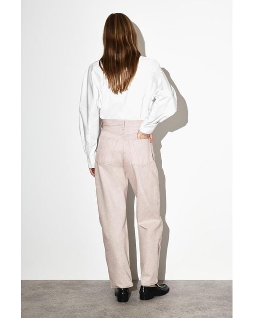 COS Pink Bay Barrel-Leg Jeans