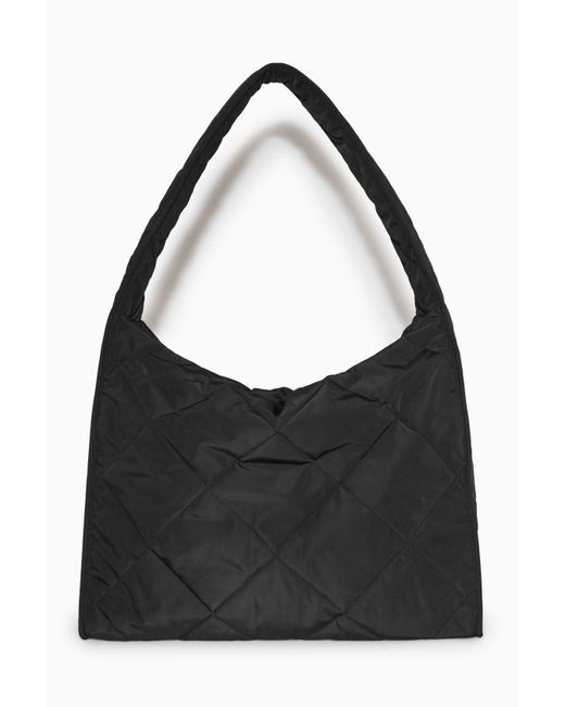 COS Oversized Quilted Bag in Black Lyst