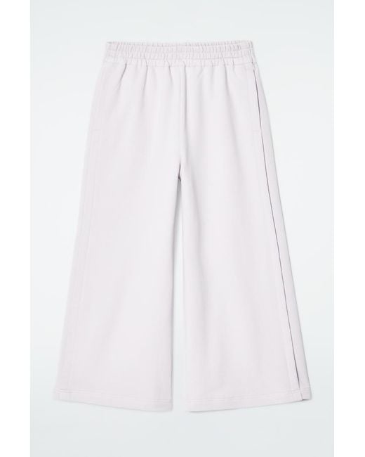 COS White Jersey Culottes