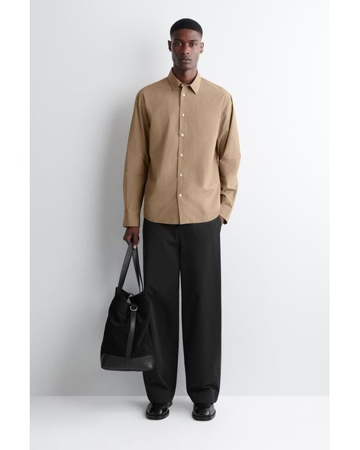 COS Natural Relaxed Pima Cotton Poplin Shirt for men