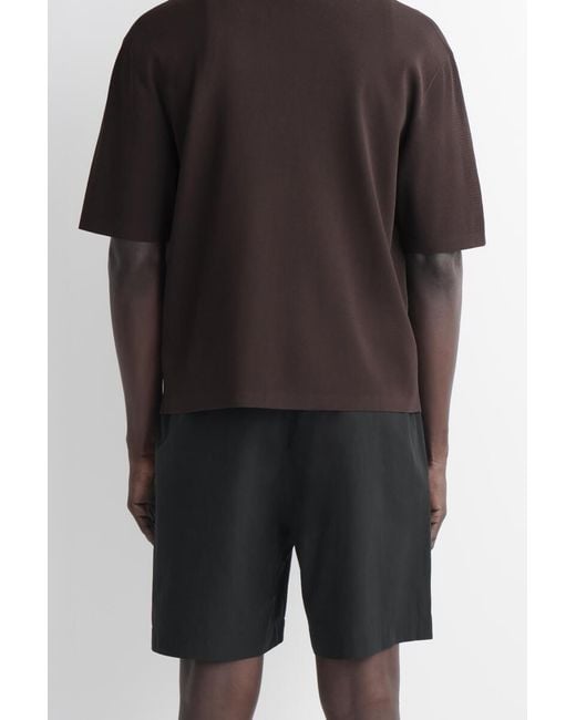 COS Black Elasticated Cotton Shorts for men