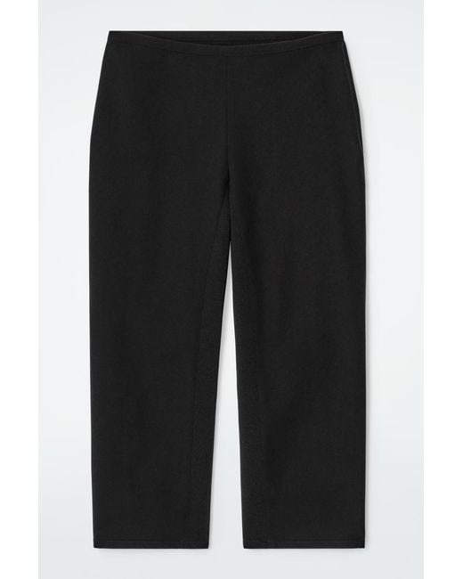 COS Black Slim Capri Trousers
