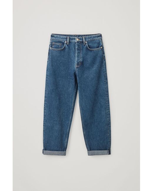 COS Denim Tapered High-rise Jeans in 