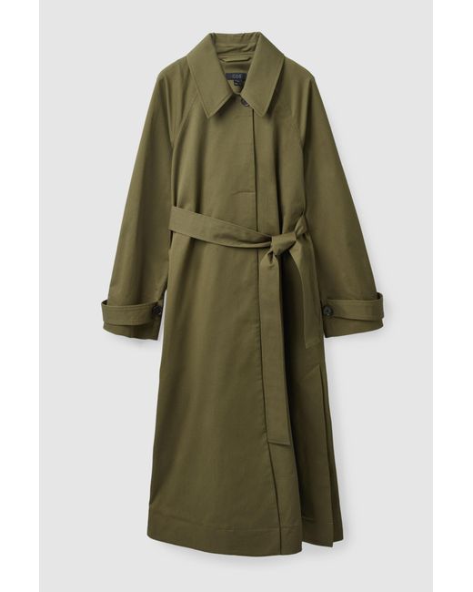 COS Green Organic Cotton Oversized Trench Coat
