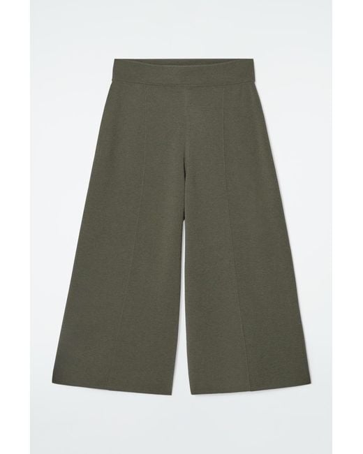 COS Green Culottes Aus Merinowolle
