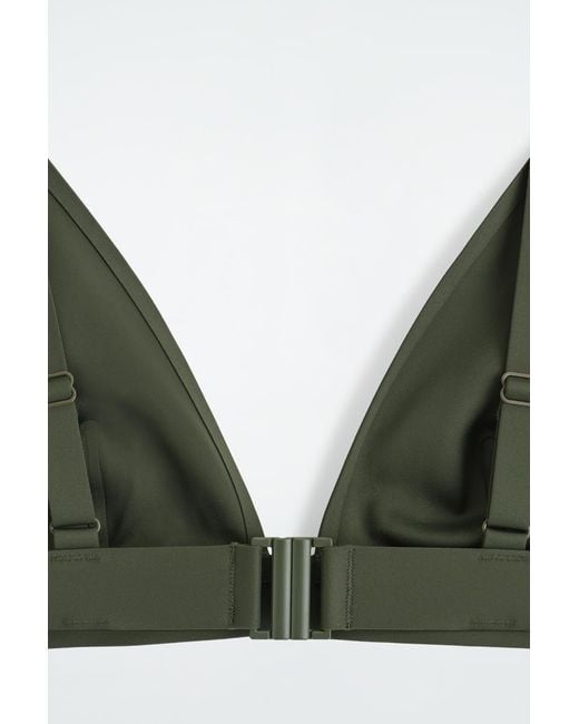 COS Green Scuba Bikini Top