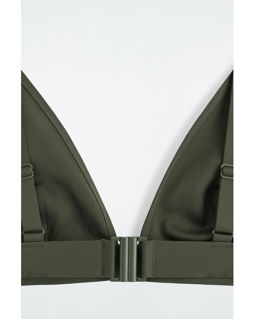 COS Green Scuba Bikini Top