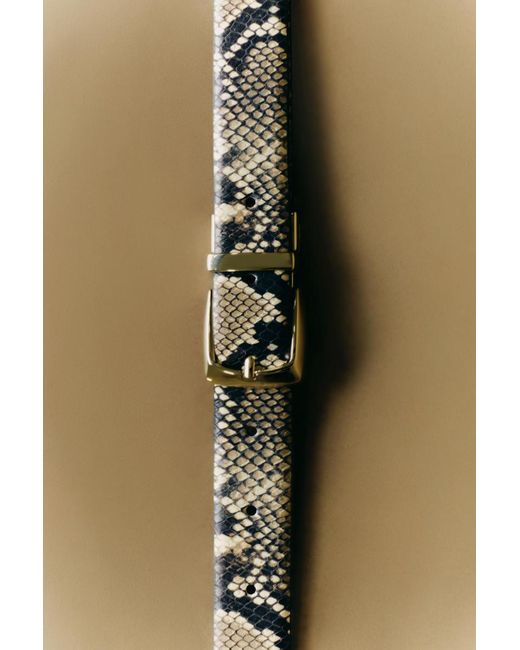 COS Brown Reversible Leather Belt