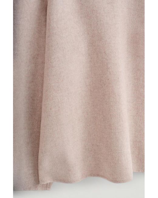 COS Pink Double-Faced Wool Top