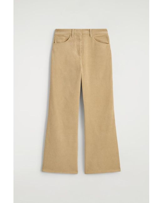 COS Natural Corduroy Straight-Leg Pants