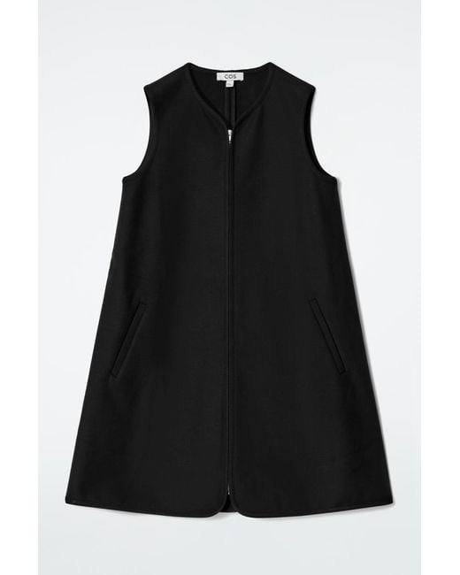 COS Black Minikleid Aus Scuba-Jersey Mit Reissverschluss