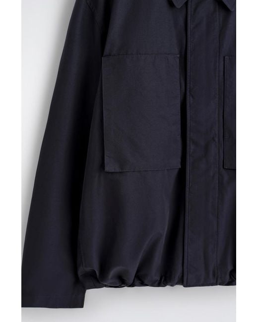 COS Blue Packable-Hood Windbreaker Jacket for men