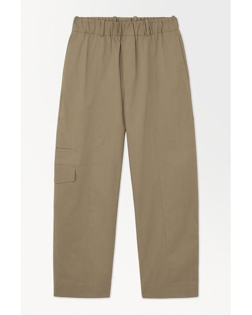 COS Natural The Barrel-leg Cargo Pants for men
