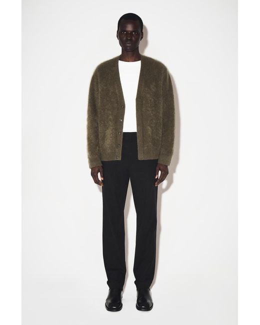 COS Black Cotton Slim-Leg Trousers for men