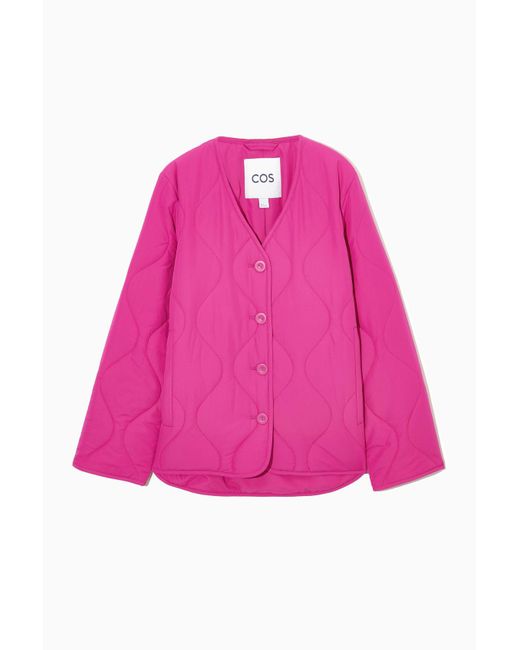 COS Pink Padded Liner Jacket
